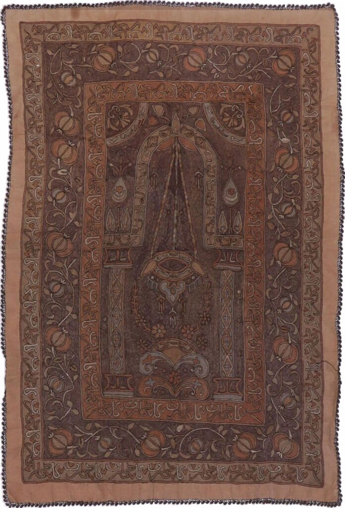 Hand Hooked Turkey Prayer rug